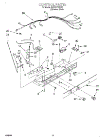 12 - Control parts for Whirlpool Refrigerator GD22SFXHS03 from AppliancePartsPros.com