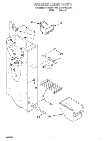 04 - Freezer Liner parts for Whirlpool Refrigerator ED22GWXFN02 from AppliancePartsPros.com