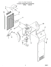 05 - Air Flow parts for Whirlpool Refrigerator ED22GWXFN02 from AppliancePartsPros.com