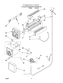 11 - Ice Maker parts for Whirlpool Refrigerator ED22GWXFW02 from AppliancePartsPros.com