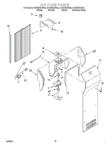 09 - Air Flow parts for Whirlpool Refrigerator GD25DIXHB00 from AppliancePartsPros.com