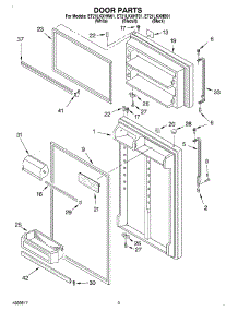 02 - Door parts for Whirlpool Refrigerator ET21LKXHW01 from AppliancePartsPros.com