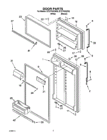 02 - Door parts for Whirlpool Refrigerator ET21PKXGT02 from AppliancePartsPros.com