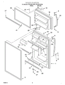 02 - Door parts for Whirlpool Refrigerator ET21NKXJW00 from AppliancePartsPros.com