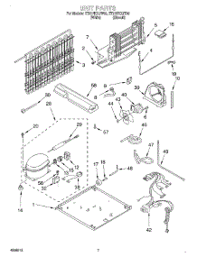 04 - Unit parts for Whirlpool Refrigerator ET21NKXJT00 from AppliancePartsPros.com