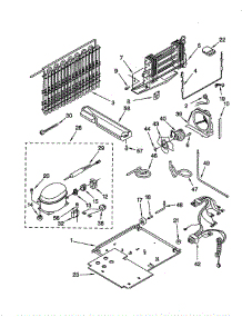 Unit parts for Whirlpool Refrigerator ET22RKXGT02 from AppliancePartsPros.com