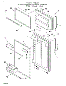 02 - Door parts for Whirlpool Refrigerator ET21CMXJB00 from AppliancePartsPros.com