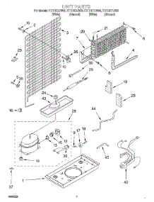 04 - Unit parts for Whirlpool Refrigerator ET17JKXJW00 from AppliancePartsPros.com