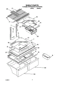 05 - Shelf, Optional parts for Whirlpool Refrigerator ET21PKXGW02 from AppliancePartsPros.com