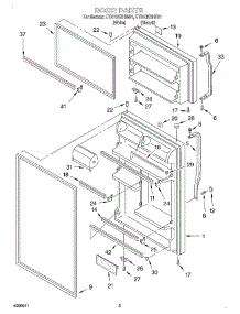 02 - Door parts for Whirlpool Refrigerator ET21GKXHW01 from AppliancePartsPros.com