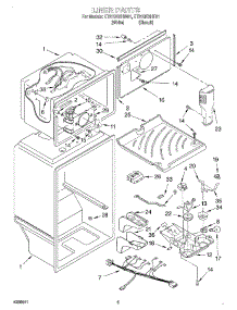 03 - Liner parts for Whirlpool Refrigerator ET21GKXHW01 from AppliancePartsPros.com