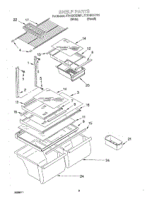 05 - Shelf, Optional parts for Whirlpool Refrigerator ET21GKXHW01 from AppliancePartsPros.com