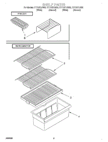 05 - Shelf, Optional parts for Whirlpool Refrigerator ET17JKYJW00 from AppliancePartsPros.com