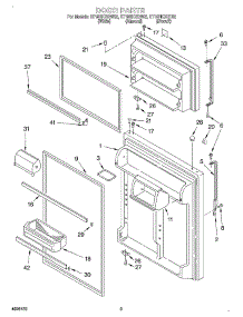 02 - Door parts for Whirlpool Refrigerator ET19RKXGW02 from AppliancePartsPros.com