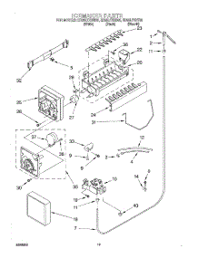 12 - Ice Maker, Optional parts for Whirlpool Refrigerator ED25LFXHW00 from AppliancePartsPros.com