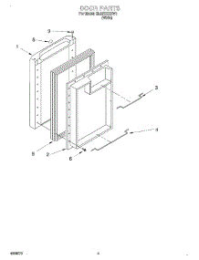 04 - Door parts for Whirlpool Refrigerator EL02CCXHW1 from AppliancePartsPros.com