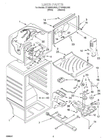03 - Liner parts for Whirlpool Refrigerator ET18NMXJW00 from AppliancePartsPros.com