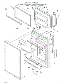 02 - Door parts for Whirlpool Refrigerator ET18GKXHT00 from AppliancePartsPros.com
