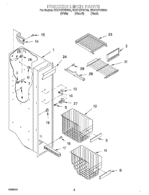 04 - Freezer Liner parts for Whirlpool Refrigerator ED27QFXHW00 from AppliancePartsPros.com