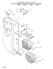 04 - Freezer Liner parts for Whirlpool Refrigerator ED22QFXHB00 from AppliancePartsPros.com