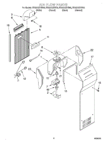05 - Air Flow parts for Whirlpool Refrigerator ED22CQXHT00 from AppliancePartsPros.com