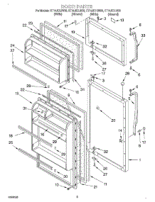02 - Door parts for Whirlpool Refrigerator ET14JKXJW00 from AppliancePartsPros.com