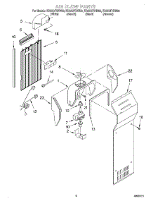 05 - Air Flow parts for Whirlpool Refrigerator ED22QFXHT00 from AppliancePartsPros.com