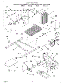 10 - Unit parts for Whirlpool Refrigerator ED22QFXHT00 from AppliancePartsPros.com
