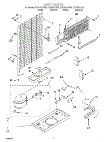 04 - Unit parts for Whirlpool Refrigerator ET14JKYJW00 from AppliancePartsPros.com