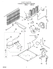 04 - Unit parts for Whirlpool Refrigerator ET18NKXFW04 from AppliancePartsPros.com