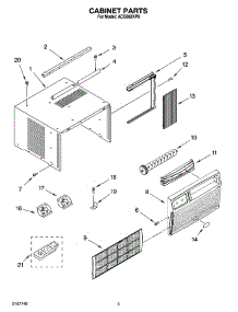 03 - Cabinet Parts parts for Whirlpool Air Conditioner ACQ082XP0 from AppliancePartsPros.com