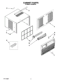 03 - Cabinet Parts parts for Whirlpool Air Conditioner ACQ088PS5 from AppliancePartsPros.com