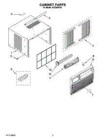 03 - Cabinet Parts parts for Whirlpool Air Conditioner ACQ058PS6 from AppliancePartsPros.com