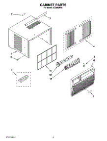 03 - Cabinet Parts parts for Whirlpool Air Conditioner ACQ062PS6 from AppliancePartsPros.com