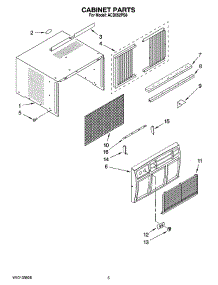03 - Cabinet Parts parts for Whirlpool Air Conditioner ACD052PS6 from AppliancePartsPros.com