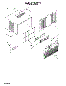 03 - Cabinet Parts parts for Whirlpool Air Conditioner ACQ058PS7 from AppliancePartsPros.com