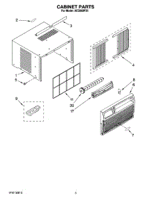 03 - Cabinet Parts parts for Whirlpool Air Conditioner ACQ062PS5 from AppliancePartsPros.com