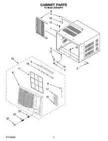 03 - Cabinet Parts parts for Whirlpool Air Conditioner ACE244PT3 from AppliancePartsPros.com