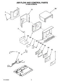 02 - Air Flow And Control Parts parts for Whirlpool Air Conditioner ACQ082PS6 from AppliancePartsPros.com