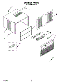 03 - Cabinet Parts parts for Whirlpool Air Conditioner ACQ082PS6 from AppliancePartsPros.com
