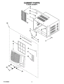 03 - Cabinet Parts parts for Whirlpool Air Conditioner ACE184PT1 from AppliancePartsPros.com
