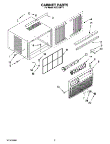 03 - Cabinet Parts parts for Whirlpool Air Conditioner ACE124PT1 from AppliancePartsPros.com
