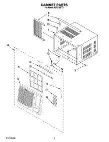 03 - Cabinet Parts parts for Whirlpool Air Conditioner ACQ158PT1 from AppliancePartsPros.com