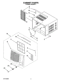03 - Cabinet Parts parts for Whirlpool Air Conditioner ACE244PT1 from AppliancePartsPros.com