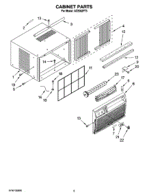 03 - Cabinet Parts parts for Whirlpool Air Conditioner ACE082PT3 from AppliancePartsPros.com