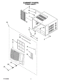 03 - Cabinet Parts parts for Whirlpool Air Conditioner ACM184PT1 from AppliancePartsPros.com
