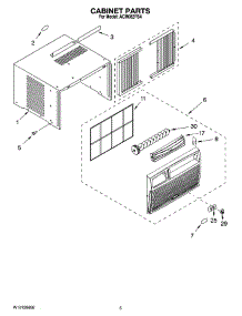 03 - Cabinet Parts parts for Whirlpool Air Conditioner ACM082PS4 from AppliancePartsPros.com