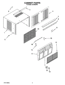 03 - Cabinet Parts parts for Whirlpool Air Conditioner ACD052PS7 from AppliancePartsPros.com