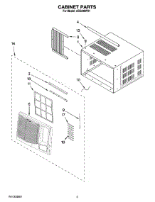03 - Cabinet Parts parts for Whirlpool Air Conditioner ACQ249PS1 from AppliancePartsPros.com
