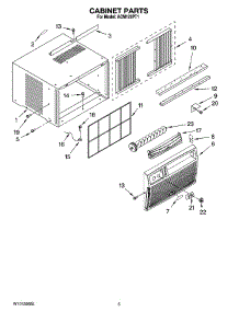 03 - Cabinet Parts parts for Whirlpool Air Conditioner ACM122PT1 from AppliancePartsPros.com